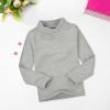 Betadog Boys Girls Turtleneck Tops Long Sleeve Kids Solid Thermal T Shirts Basic Warm Top Shirts 28 (Grey, 3-4 Years) view 3