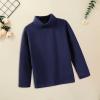Betadog Girls Boys Long Sleeve Crewneck T-Shirt Tee Toddler Turtleneck Cotton Basic Warm Tops Shirts (Navy, 7-8 Years) view 2