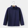 Betadog Girls Boys Long Sleeve Crewneck T-Shirt Tee Toddler Turtleneck Cotton Basic Warm Tops Shirts (Navy, 7-8 Years) view 3
