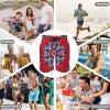 DJUETRUI Mens Swim Trunks Quick Dry Swim Shorts Red and Blue Bathing Suit for Men Drawstring Casual Shorts Swimwear S view 3