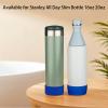 2PCS Silicone Water Bottle Boot for Stanley All Day Slim Bottle 20oz, Anti-Slip Protective Sleeve Bottom Bumper Protector for Stanley AeroLight Transit Bottle (Navy Blue) view 2