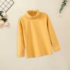 Betadog Girls Boys Long Sleeve Crewneck T-Shirt Tee Toddler Turtleneck Cotton Basic Warm Tops (Yellow, 9-10 Years) view 3