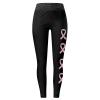 Breast Cancer Patterned Leggings for Women High Waisted Soft Yoga Pants Casual Stretch Non See Through Workout Tights view 3