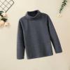 Betadog Girls Boys Long Sleeve Crewneck T-Shirt Tee Toddler Turtleneck Cotton Basic Warm Tops (Dark Gray, 5-6 Years) view 2