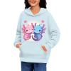 WELLFLYHOM Axolotl Graphic Sweatshirt 14-16 Girls Cute Hoodies Long Sleeve Shirt Athletic Fall Outfits Novelty Pullover Hoodie Workout Sport Hooded Sweater Shirts Activewear Jumpers view 3