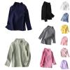 Betadog Baby Girls' and Toddler Long Sleeve Turtleneck Shirts Baby Girls' Cotton Turtleneck Solid (White, 7-9 Years) view 1