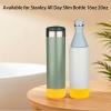 2PCS Silicone Water Bottle Boot for Stanley All Day Slim Bottle 20oz, Anti-Slip Protective Sleeve Bottom Bumper Protector for Stanley AeroLight Transit Bottle (Yellow) view 2