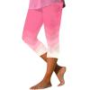 Breast Cancer Patterned Leggings for Women High Waisted Soft Yoga Pants Casual Stretch Non See Through Workout Tights view 1