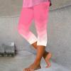 Breast Cancer Patterned Leggings for Women High Waisted Soft Yoga Pants Casual Stretch Non See Through Workout Tights view 2