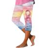 Breast Cancer Patterned Leggings for Women High Waisted Soft Yoga Pants Casual Stretch Non See Through Workout Tights view 1