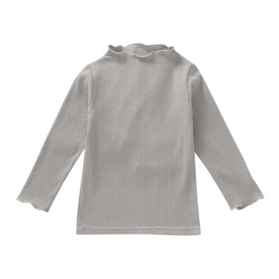 Betadog Toddler Girl Boy Shirt Turtleneck Pullover Solid Shirt Long Sleeve Fall Warm Top Tees Clothes (Grey, 7-8 Years)