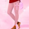 Breast Cancer Patterned Leggings for Women High Waisted Soft Yoga Pants Casual Stretch Non See Through Workout Tights view 2