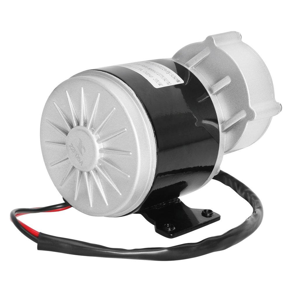 YC Yier High Torque 36V DC Brushed Motor, Gear Reduction Electric Motor, 36V 350W 9 Tooth Brush Motor Electric Bike Motor 300RPM for Upgrade Electric Bicycle, Scooters, Trikes, Lawn Mowers, Wheels