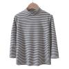 Betadog Boys Girls Thermal Tops Kids Winter Undershirt Stripe Turtleneck Baselayer Long Sleeve T (White, 11-12 Years) view 3