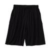 QOAAIE Men's Plus Size Pajama Shorts Soft Comfortable Breathable Lounge Shorts Casual Loose Drawstring Sleep Shorts (Black,Large) view 1