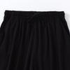 QOAAIE Men's Plus Size Pajama Shorts Soft Comfortable Breathable Lounge Shorts Casual Loose Drawstring Sleep Shorts (Black,Large) view 2