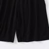 QOAAIE Men's Plus Size Pajama Shorts Soft Comfortable Breathable Lounge Shorts Casual Loose Drawstring Sleep Shorts (Black,Large) view 3