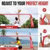 ZEALFEEL Volleyball Net, 20FT Volleyball Training Net Height Adjustable, Portable Freestanding Practice Net for Hitting or Serving Drills, Pop up Volley Ball Nets with Carry Bag for Backyard Outdoor view 4