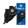 FootJoy Women's RainGrip Golf Glove, Black, Medium, Pair view 1