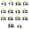 2 Pcs Luggage Feet Pads Luggage Replacement Part Bottom Stud Stand Suitcase Feet Pad Suitcase Stand Feet Accessories view 4