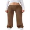 JEKAOYI Womens Casual High Waist Straight Leg Pants Stretchy Button Business Dress Work Pocket Trousers view 1