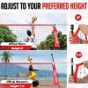 ZEALFEEL Volleyball Net, 12FT Volleyball Training Net Height Adjustable, Portable Freestanding Practice Net for Hitting or Serving Drills, Pop up Volley Ball Nets with Carry Bag for Backyard Outdoor view 4