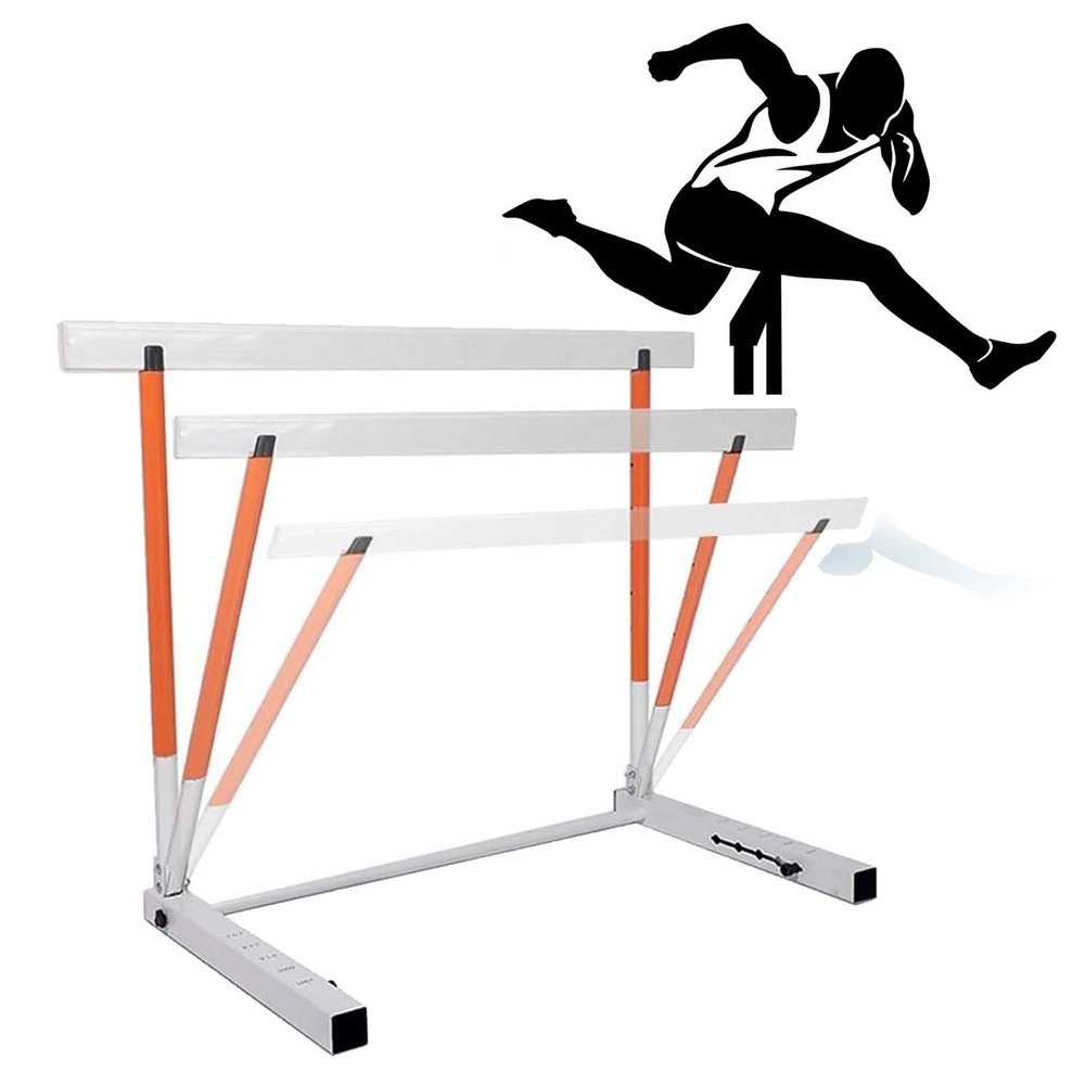 CMYUN Obstacle Hurdle Foldable for School Gym, Soccer Speed Agility Hurdles Portable, Adjustable Track & Field Hurdles, Sport Training Equipment