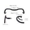 DYNWAVE Bike Drop Bar Bicycle Handlebar Fits 31.8mm Stem Sturdy Lightweight Aluminum Alloy Bike Bent Bar for Riding Biking Component, 31.8mmx450mm view 4