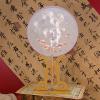 Handmade Floral Embroidered Round Hand Fan with Wooden Handle, Set of 2, (--+--) view 3