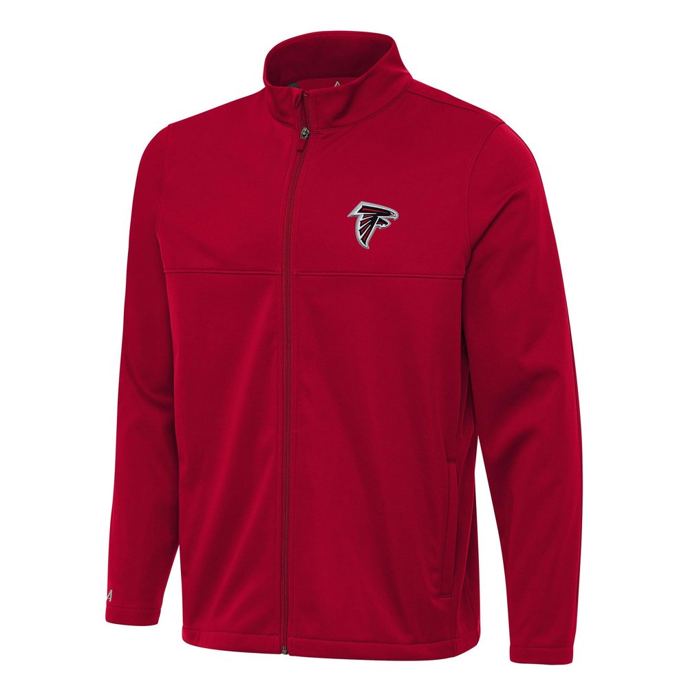 Antigua Men's Red Atlanta Falcons Links 2 Full-Zip Golf Jacket