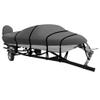 X AUTOHAUX Trailerable Boat Cover 600D Marine Grade PU Lined Bass Boat Cover for Bayliner Tri-Hull Fishing Runabout Boat 14-16ft Light Gray Beam Width Up to 90" view 1