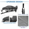 X AUTOHAUX Trailerable Boat Cover 600D Marine Grade PU Lined Bass Boat Cover for Bayliner Tri-Hull Fishing Runabout Boat 14-16ft Light Gray Beam Width Up to 90" view 3
