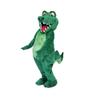 Happy Green Crocodile Mascot Costume Adult Size for Men & Women with Built-in Fan Inside the Head view 1