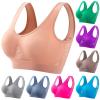 Prime The Day Deals Today 2024,Front Closure Bras,Sports Bras for Women No Underwire, 2024 Women's Underwear Hollow Breathable Cool Liftup Air Bra (Pink, XXXXL) view 1