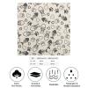 Cat Claw Fish Bone Bandanas Multi-Purpose Scarf Headband Handkerchiefs for Women Men view 2