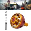 SYJHHWGS Fishing Reel Handle Knob Replacement Part - Red Aluminum Alloy - Baitcasting, Trolling - Fishing Reel Part view 2
