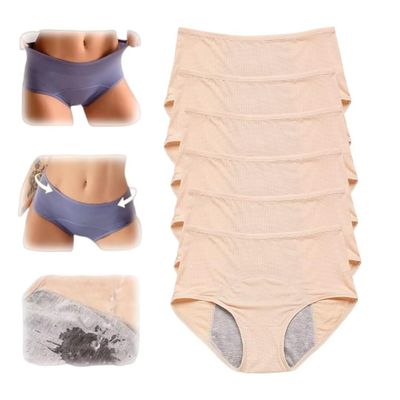 Anomocia Ladies Underwear Plus Size Panties for Women 6Pcs