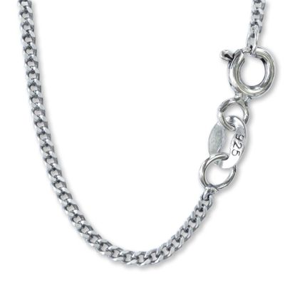 925 Sterling Silver Solid Curb Cuban Link Chain Necklace for Men and Women - Thick 1.5mm, 3mm - Classic Unisex Design (1.5mm, Length 20 Inches)
