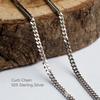 925 Sterling Silver Solid Curb Cuban Link Chain Necklace for Men and Women - Thick 1.5mm, 3mm - Classic Unisex Design (1.5mm, Length 20 Inches) view 2