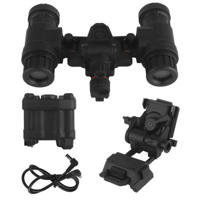 Tactical Night Vision Goggles Model AN/PVS31 with Adjustable Helmet Mount for Cosplay and Display, No Function (Black)