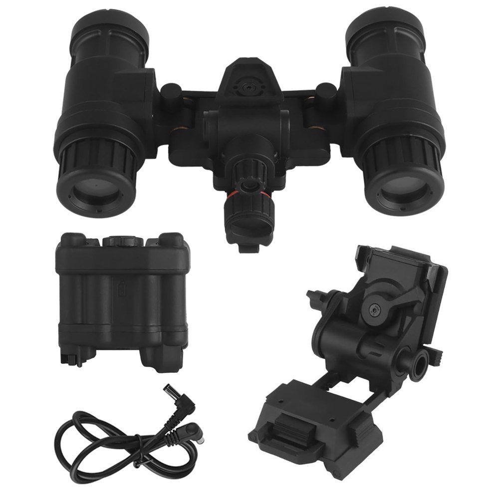 Tactical Night Vision Goggles Model AN/PVS31 with Adjustable Helmet Mount for Cosplay and Display, No Function (Black)
