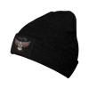 American Veteran Eagles Beanie Hat for Men Women Winter Warm Knit Hats Ski Hat Skull Cap Black view 1