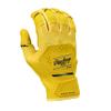 Rawlings | Adult Workhorse Baseball Batting Gloves | Yellow/Black | XLRG view 2