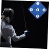 BELLIFFY Rubber Fencing Equipment Double-Sided Hanging Target for Training Portable Wall-Mounted Fencing Practice Tool Durable Wear-Resistant Design for Skill Improvement and Versatile view 3