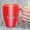 Rico Industries NBA Basketball Houston Rockets Sunburst 18oz Laser Engraved Ceramic Lustre Mug view 3