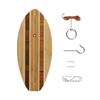 Pacific Shore Games Striped Wooden Hook and Ring Game - Ultimate Ring Toss for Outdoors, Game Room Walls, Bars, and Patios view 3