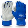 Rawlings | Adult Workhorse Baseball Batting Gloves | White/Royal | LRG view 1