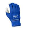 Rawlings | Adult Workhorse Baseball Batting Gloves | White/Royal | LRG view 2