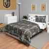 FOCO Vegas Golden Knights NHL Team Color Bed in a Bag Comforter Bedding 5 Piece Set - Twin view 1