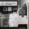 FOCO Vegas Golden Knights NHL Team Color Bed in a Bag Comforter Bedding 5 Piece Set - Twin view 2